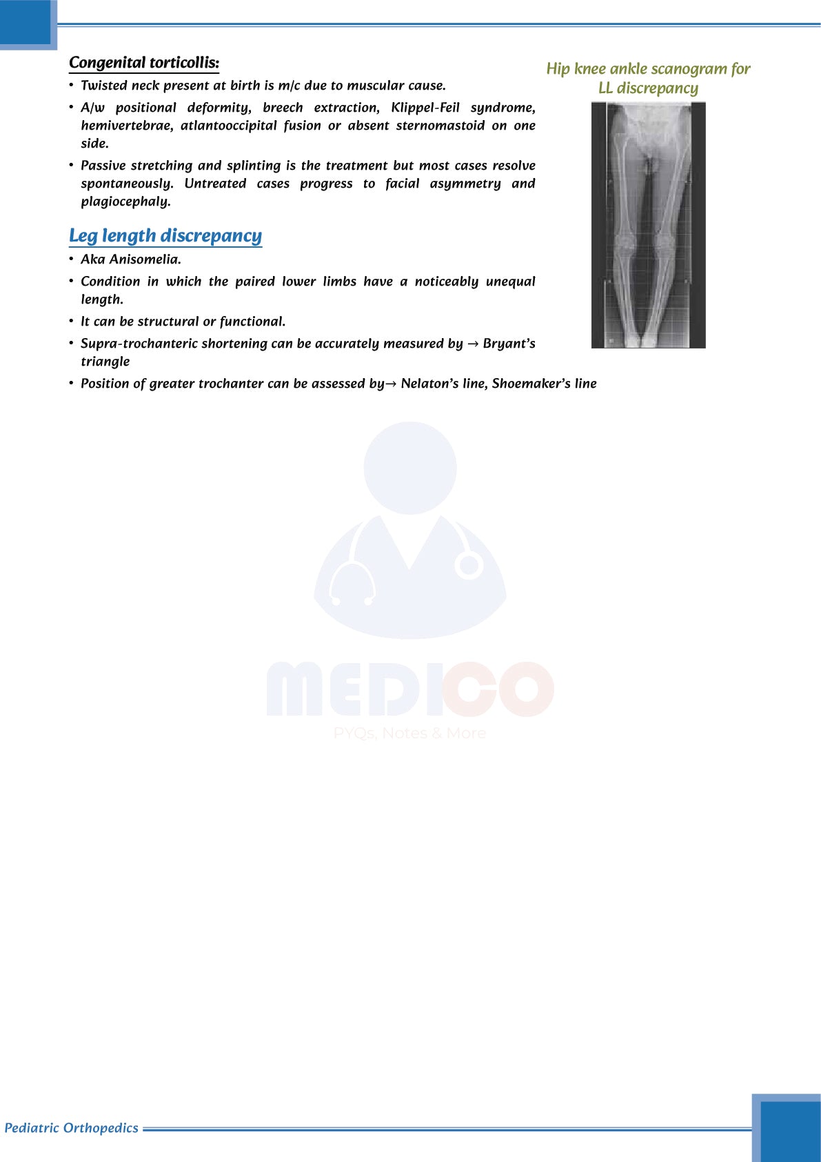 FMGE Modules: Orthopedics