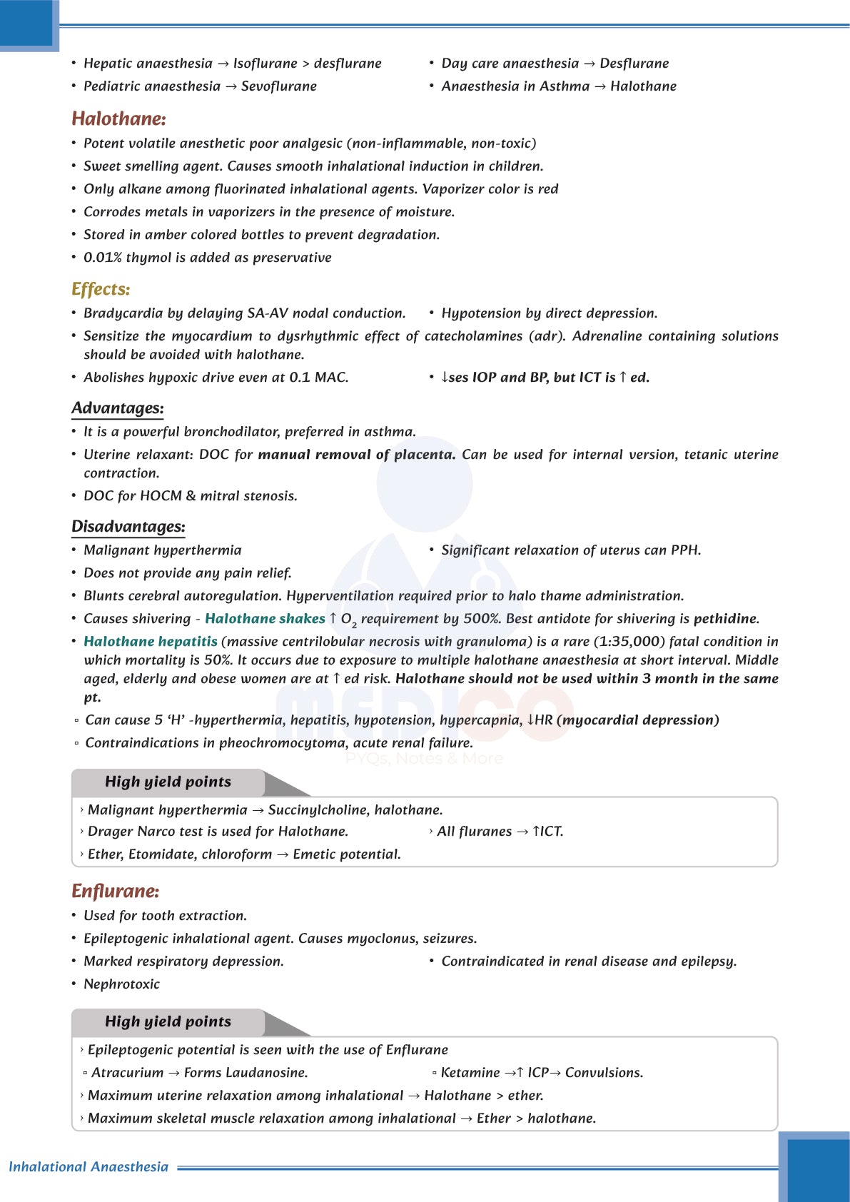 FMGE Modules: Anesthesia